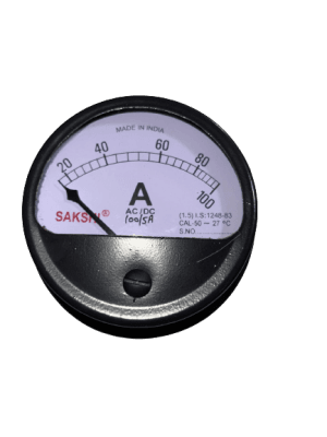 4 INCH ROUND ANALOG METER SAKSHI 100AMP